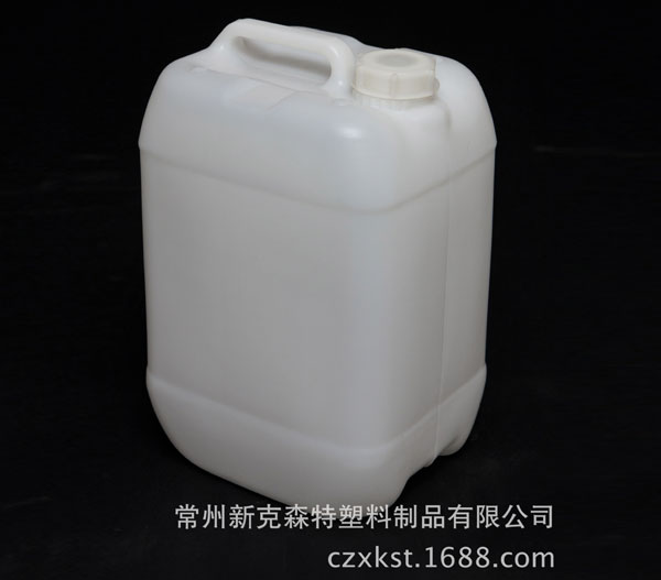 食品級(jí)10L化學(xué)品包裝桶，吹塑容器 耐高溫高壓白色化工塑料方桶